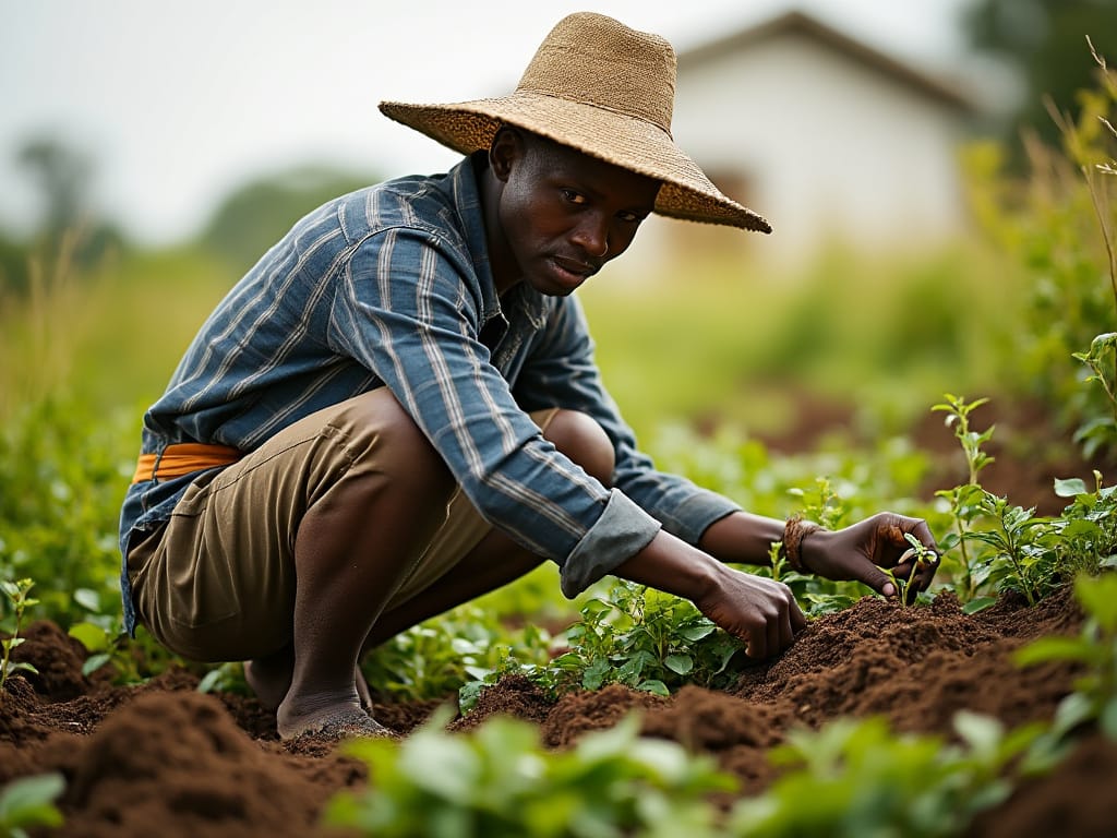 Climate change african farmer